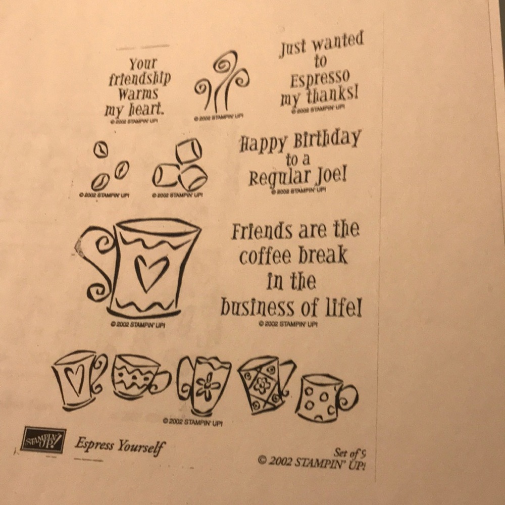 Stampin Up. Espresso Yourself. 2002